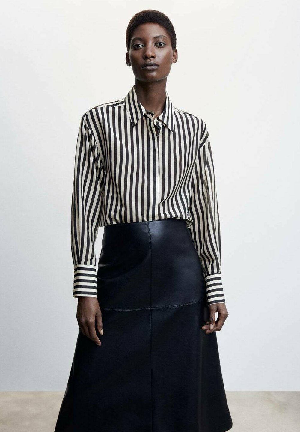 Blue and White Stripes Blouse - UKAI