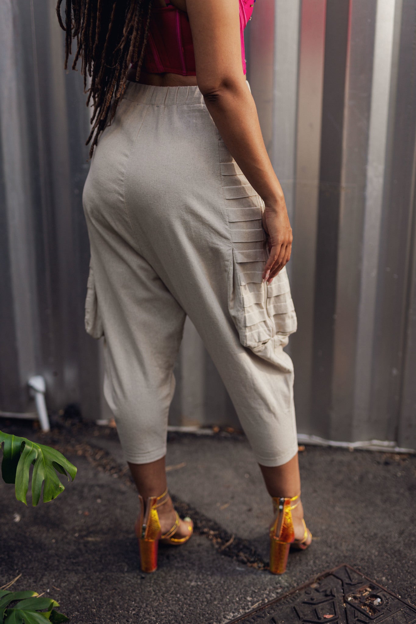 Beige Summer Cotton Pants - UKAI