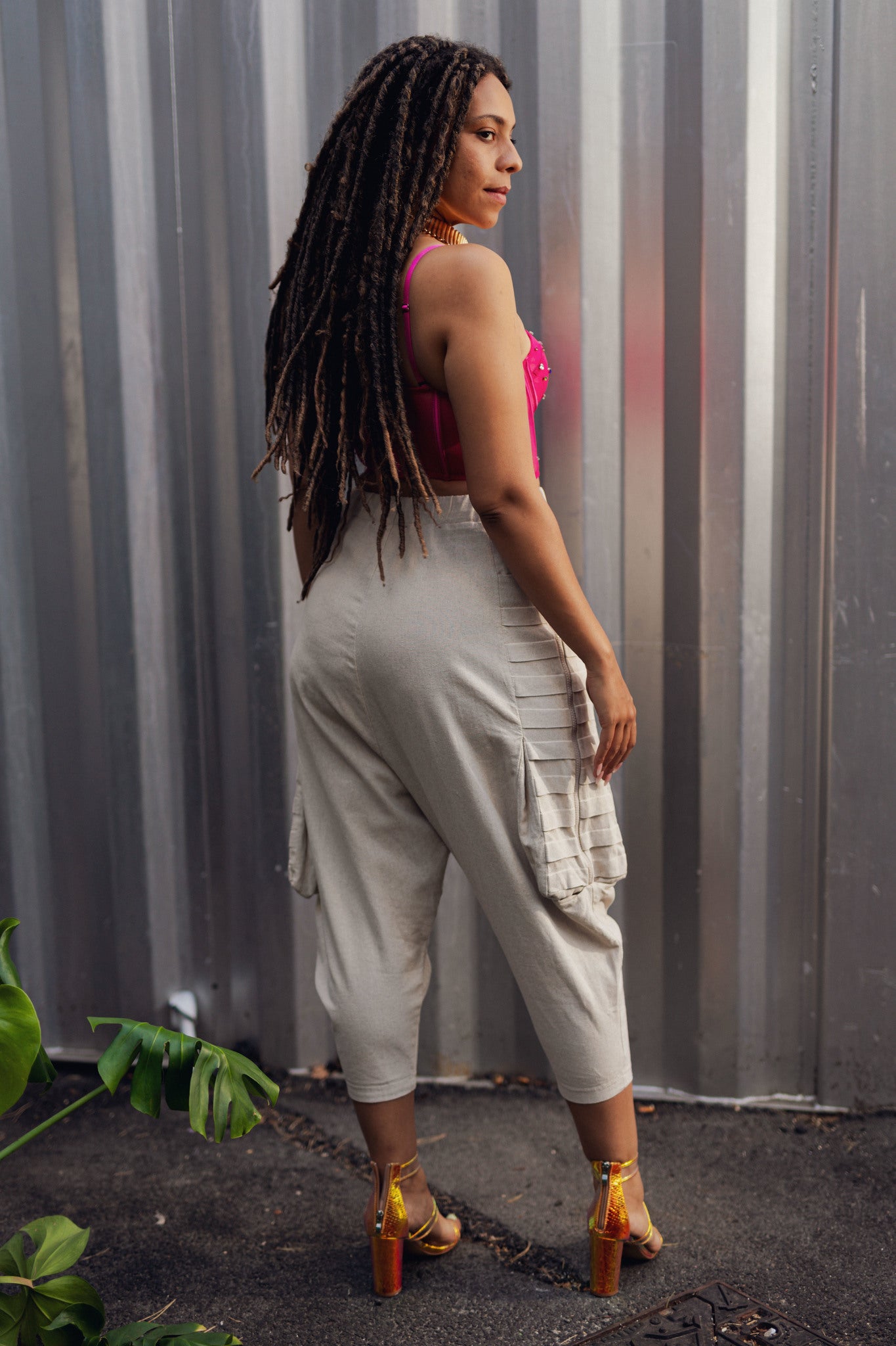 Beige Summer Cotton Pants - UKAI