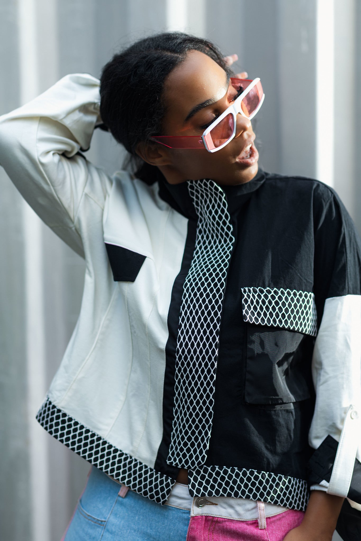 Crop B&W Jacket - UKAI