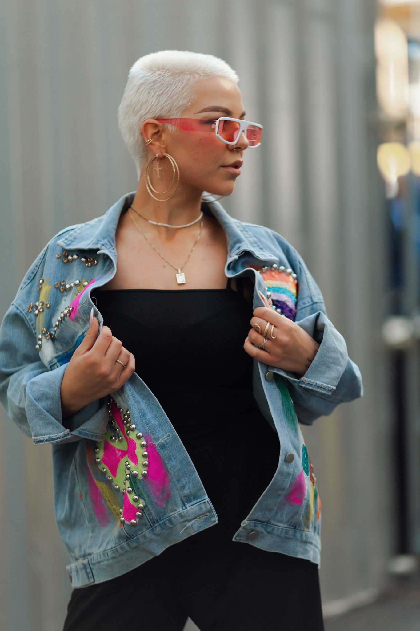 Denim Jacket Rainbow - UKAI