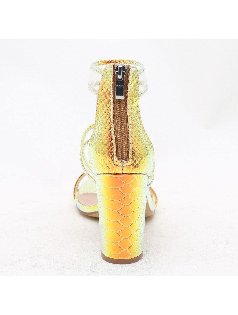 Dragonskin Gold Sandals - UKAI