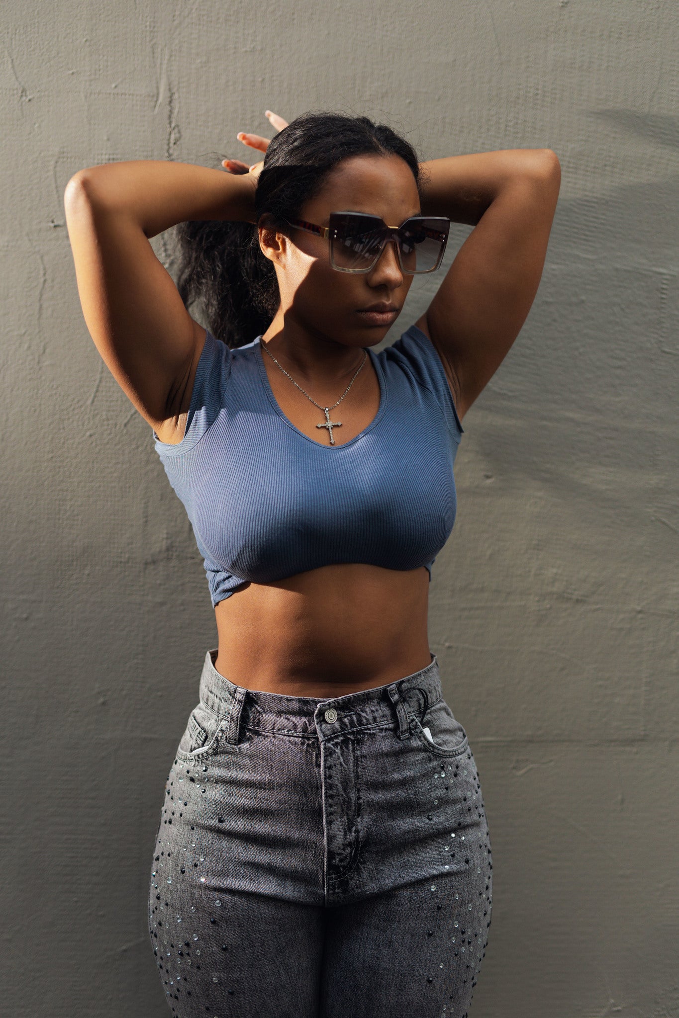 Grey Denim with Inserts - UKAI