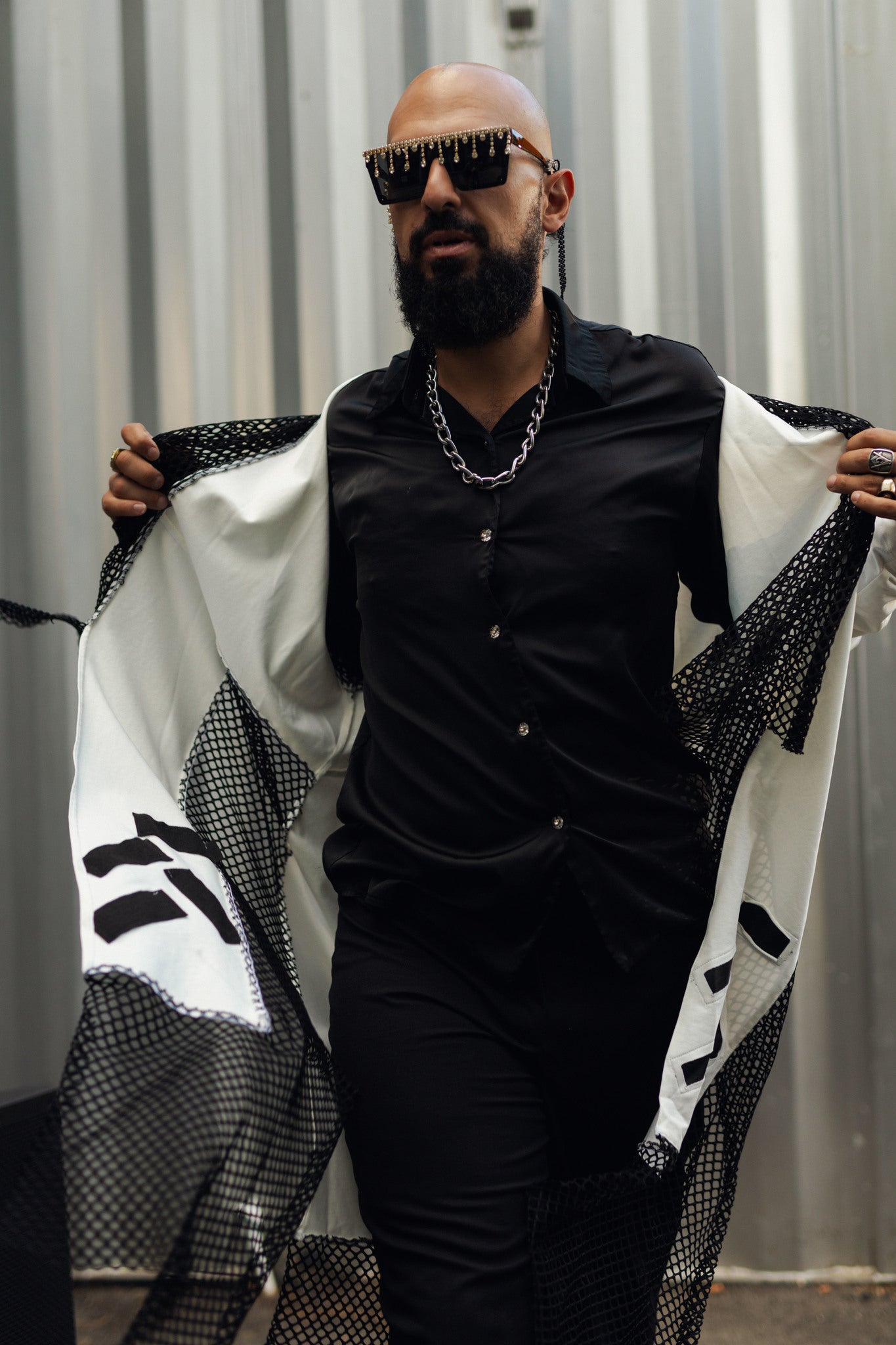 White Long Cardigan Kimono - UKAI