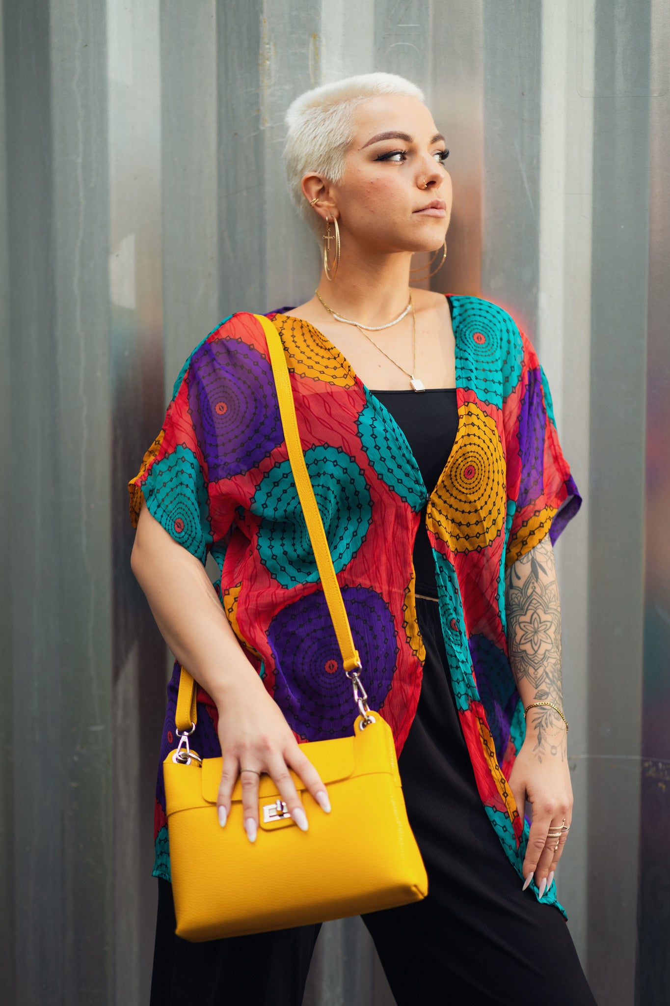 Leather Bag Yellow - UKAI