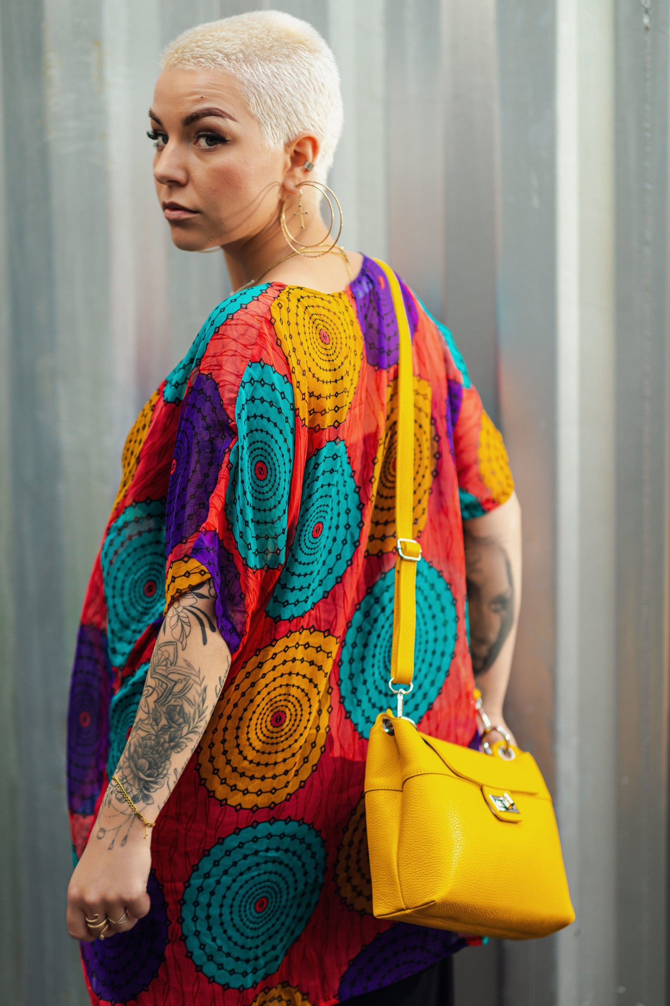 Leather Bag Yellow - UKAI
