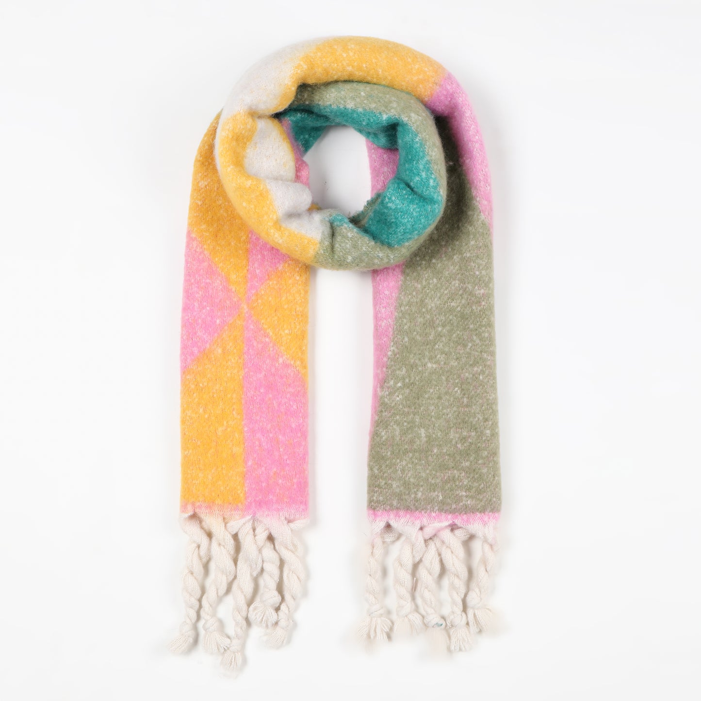 Schal mit Muster-Rosa- UKAI