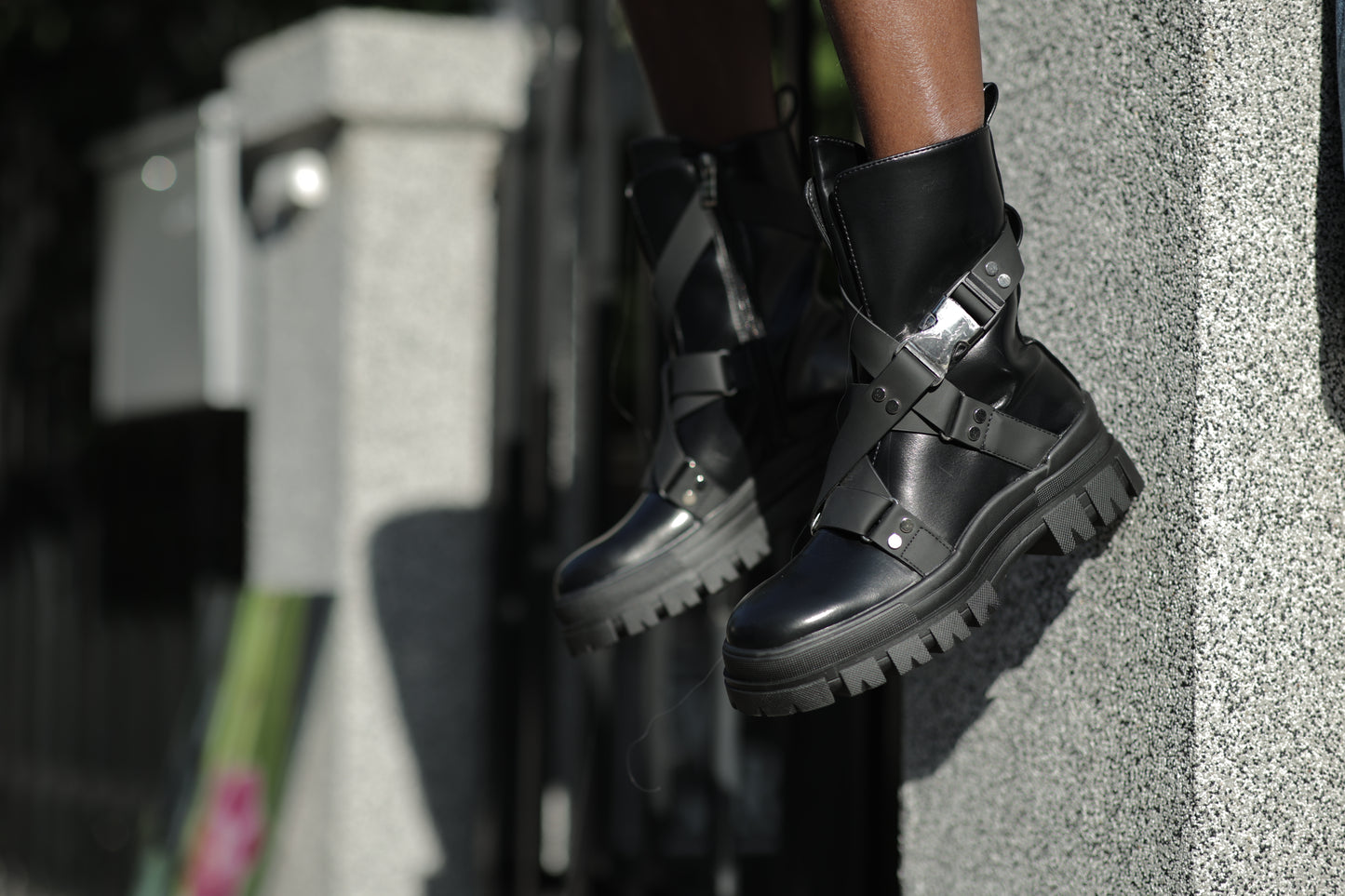 Black Combat Boots - UKAI