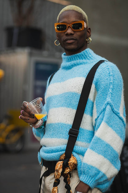 Striped Cozy Sweater - UKAI